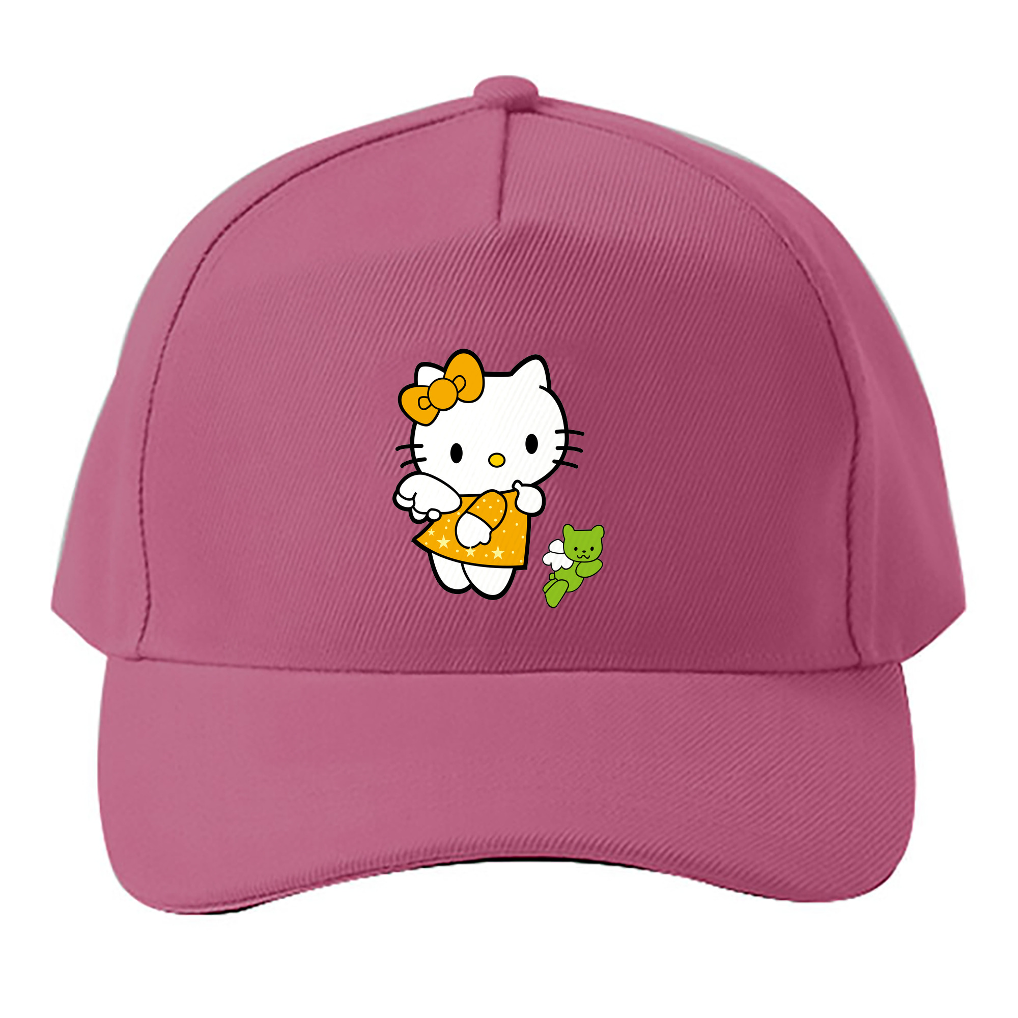 （画像用） Hello Kitty ハローキティ ベースボールキャップ 綿100％ 男女兼用 帽子 スポーツ